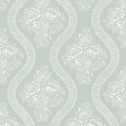 Coverlet Floral Wallpaper | Jeffrey Stevens