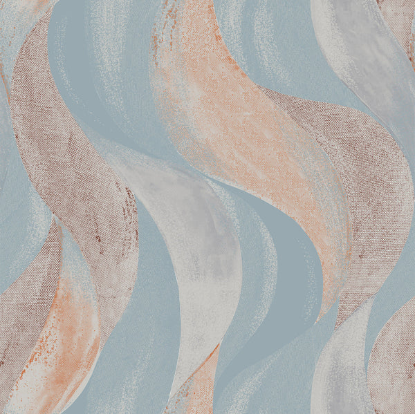 Volute Mist | Maison Martin Morel Wallcovering