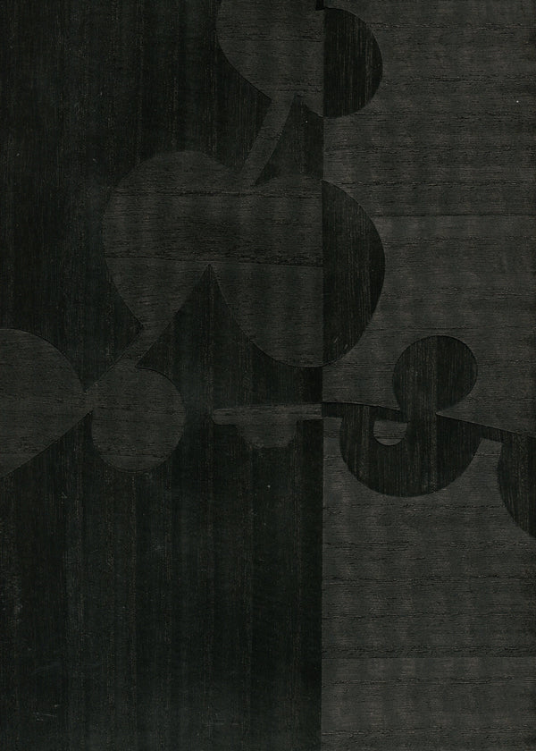 Ajiro Vineyard Ebony Luster - Charcoal Wallcovering | Maya Romanoff