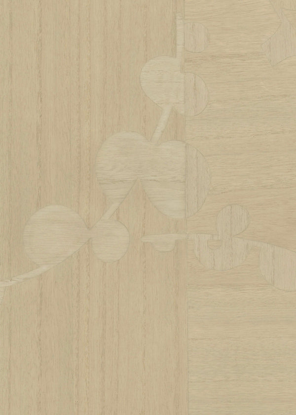 Ajiro Vineyard Teak - Pale Beige Wallcovering | Maya Romanoff
