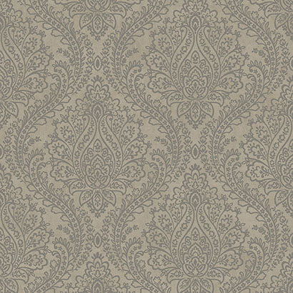 Tattersall Damask Wallpaper | Jeffrey Stevens