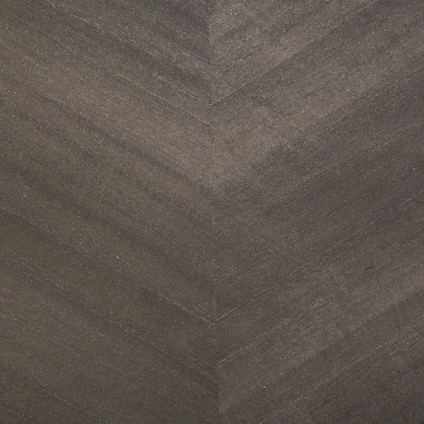 Ajiro Chevron Ash Luster - Dark Brown Wallcovering | Maya Romanoff