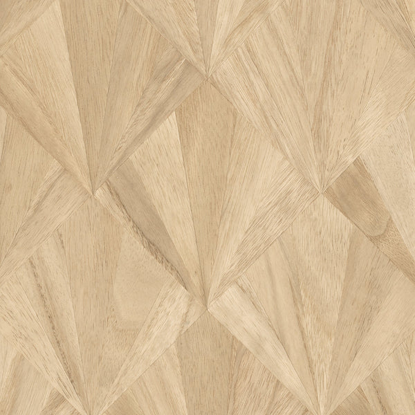 Ajiro Fanfare Polished Maple - Light Beige Wallcovering | Maya Romanoff