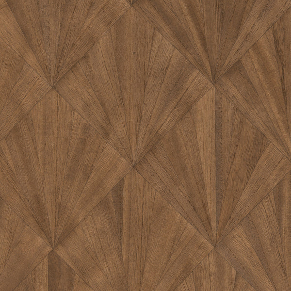 Ajiro Fanfare Chestnut - Medium Brown Wallcovering | Maya Romanoff