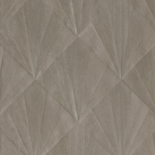 Ajiro Fanfare Polished Silver Birch Luster - Taupe Wallcovering | Maya Romanoff