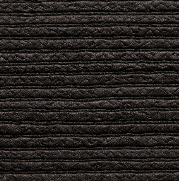 Braided Hemp Stability - Black Natural Wallcovering | Maya Romanoff