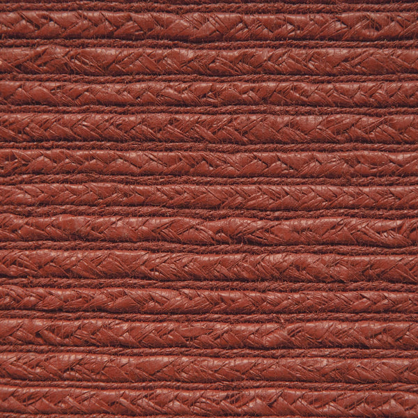 Braided Hemp Determination - Terracotta Natural Wallcovering | Maya Romanoff