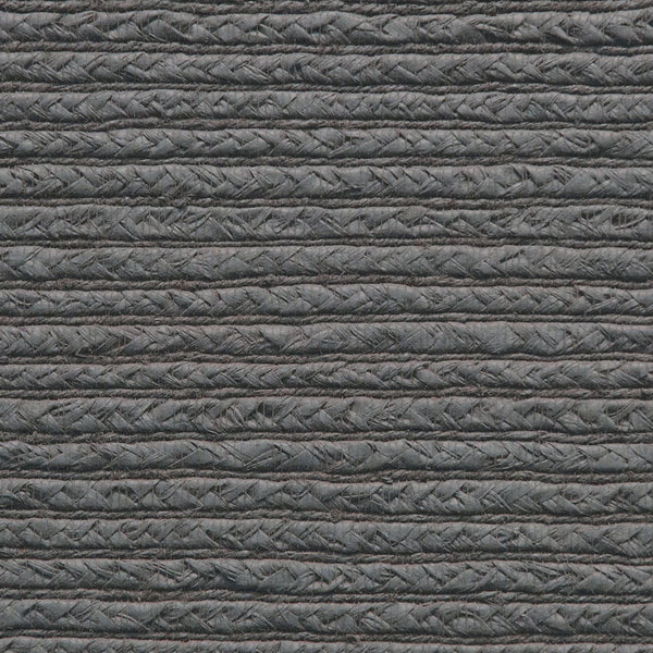 Braided Hemp Persistence - Charcoal Gray Natural Wallcovering | Maya Romanoff