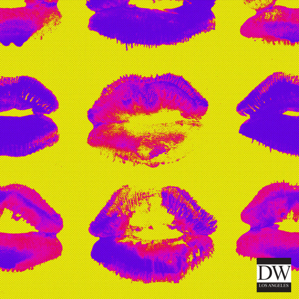 Neon Kiss - Yellow, Purple, Magenta Wallcovering | Mind the Gap