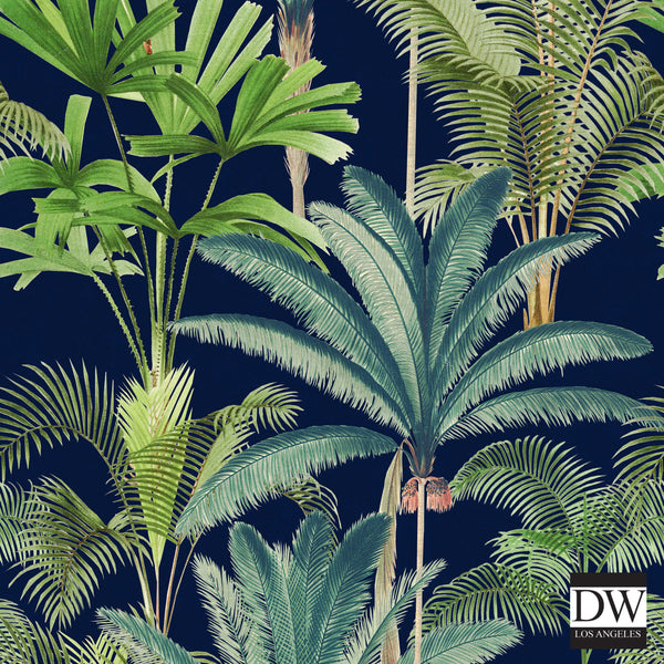 Palmeras - Anthracite Wallcovering | Mind the Gap