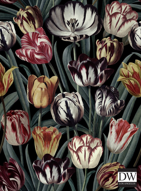 Tulipa - Dark Wallcovering | Mind the Gap