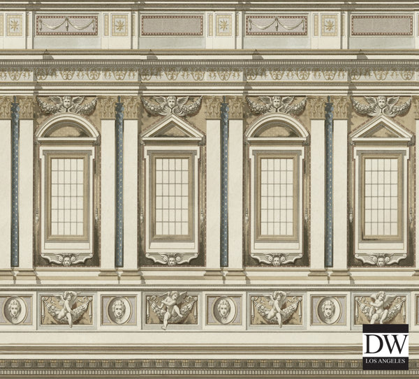 Vaticano - Taupe, Brown Wallcovering | Mind the Gap