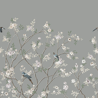 Scituate Charcoal Wallcovering | Jeffrey Stevens
