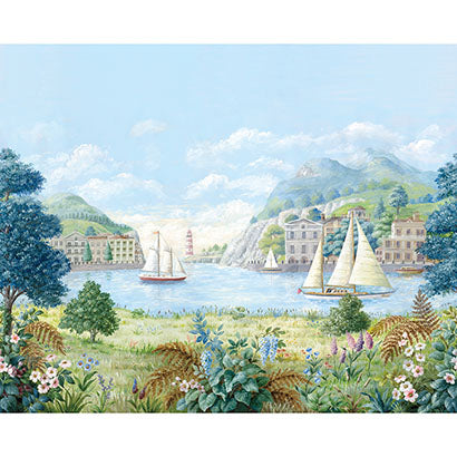 Carnac Cream Wallcovering | Jeffrey Stevens
