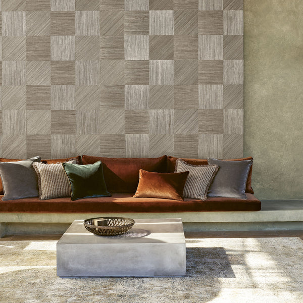 Square Cut Silver Wallpaper | Mark Alexander 