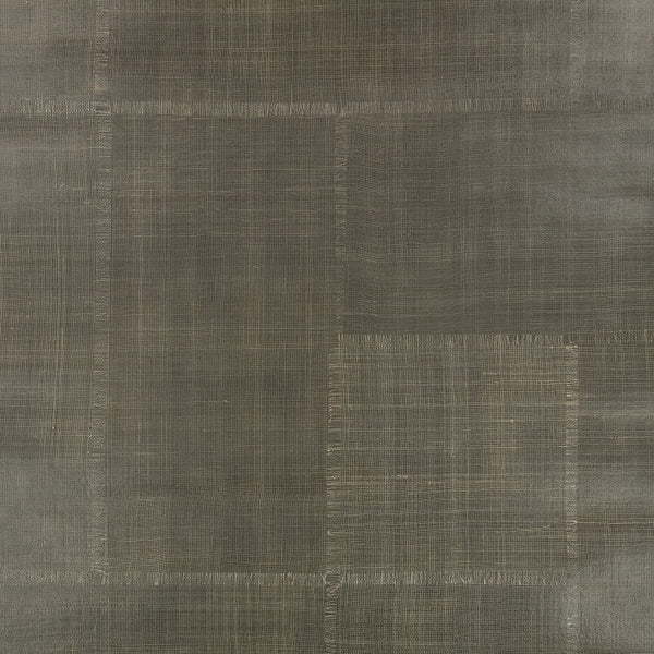 Abacá Patchwork - Pewter Natural Wallcovering | Romo