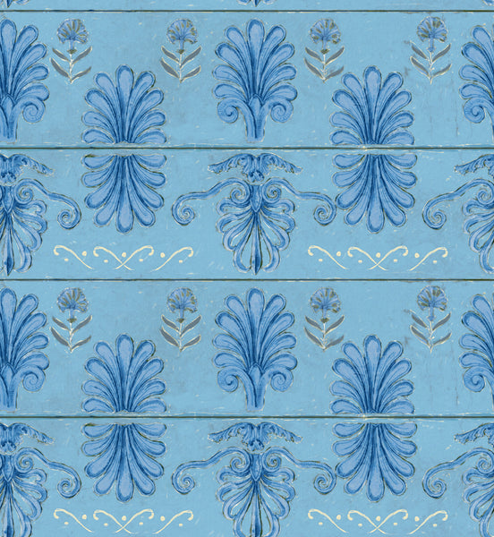 Mykonos Villa Motif Azure Wallpaper | Mind The Gap