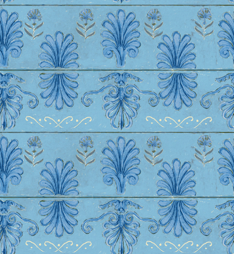 Mykonos Villa Motif Azure Wallpaper | Mind The Gap