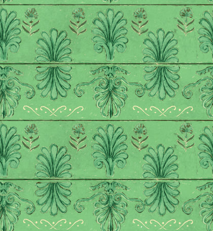 Mykonos Villa Motif Island - Green Wallcovering | Mind the Gap