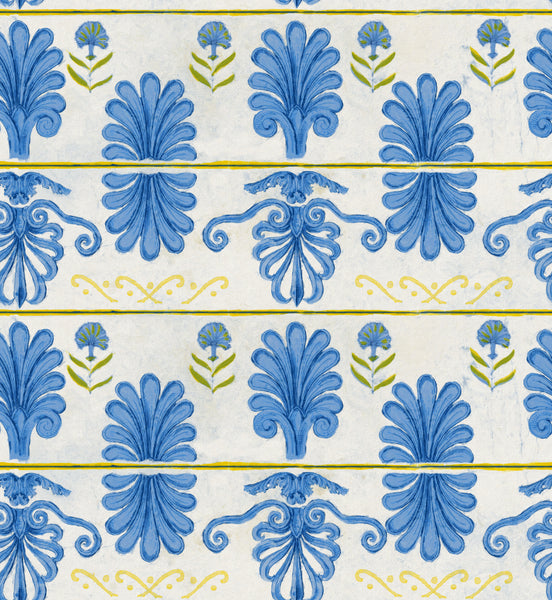 Mykonos Villa Motif White Sand Wallpaper | Mind The Gap
