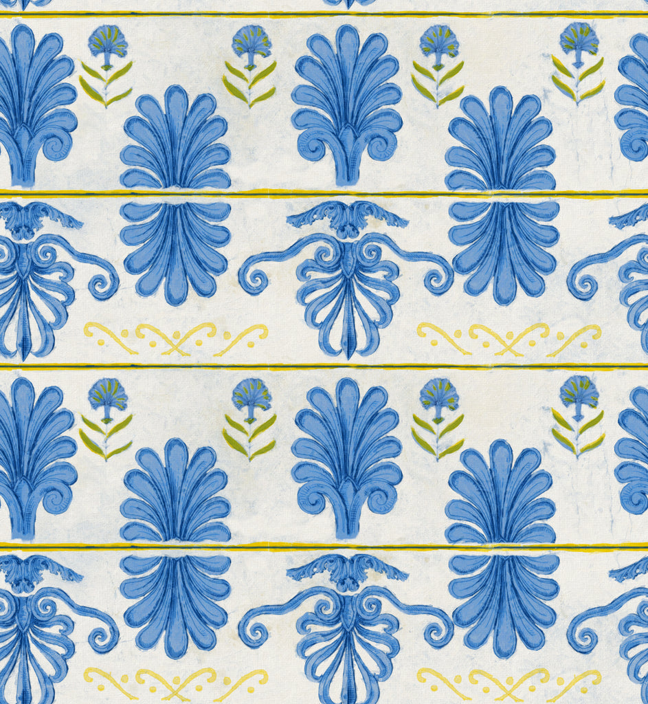 Mykonos Villa Motif White Sand Wallpaper | Mind The Gap