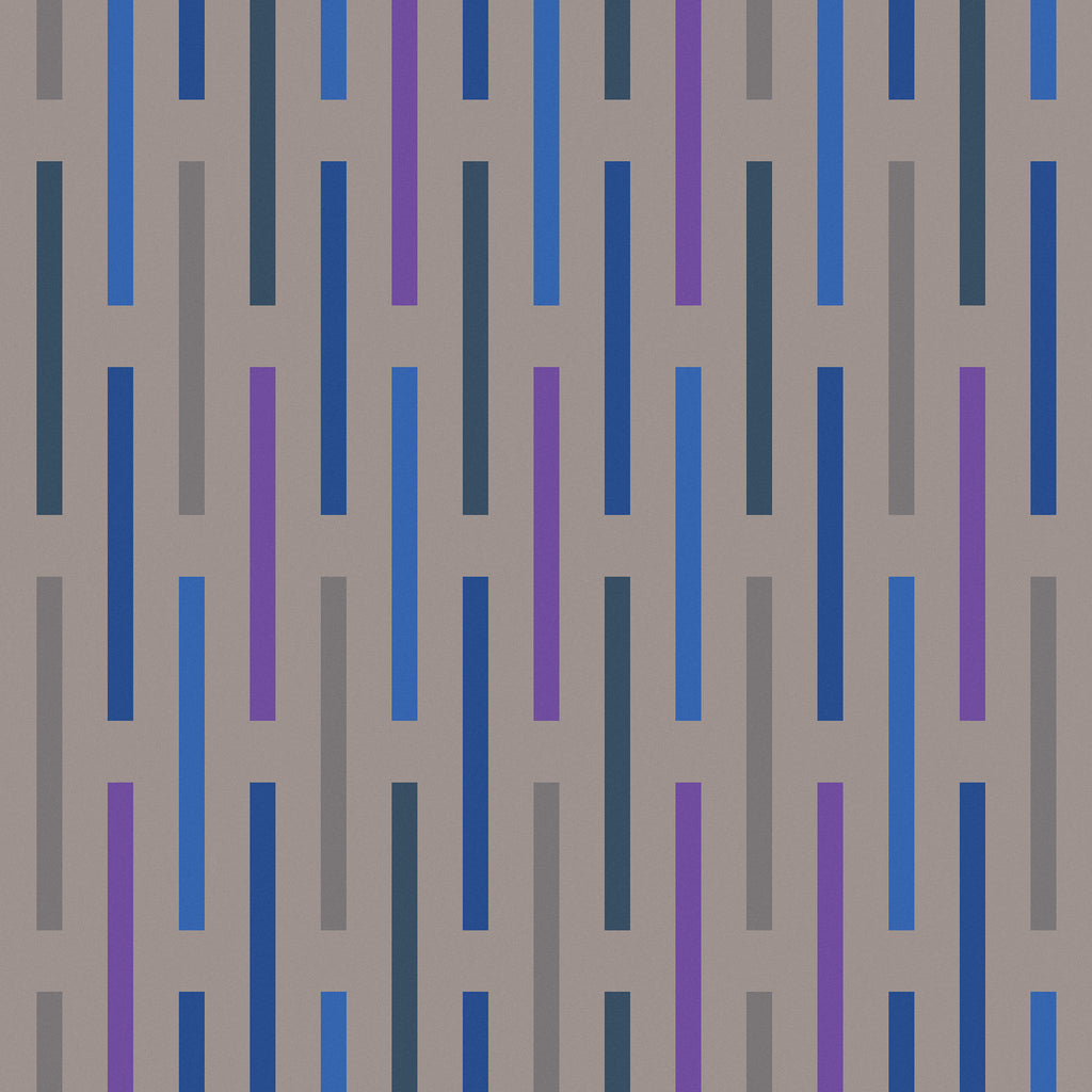 Broken Stripe By Alexander Girard, 1952 Violet And Navy | Maharam