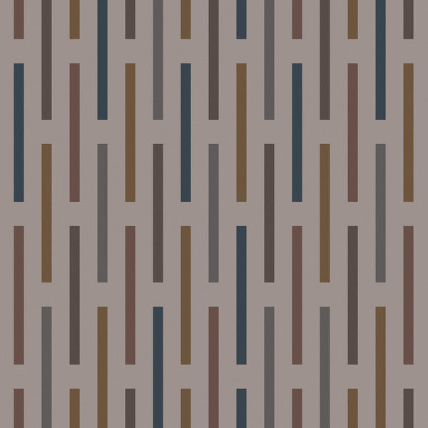 Broken Stripe By Alexander Girard, 1952 Madder Brown And Sepia | Maharam