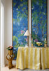 Wild Wisteria Mural, Navy