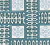 Manchester by the Sea, Turquoise Ribbon on White Suncloth