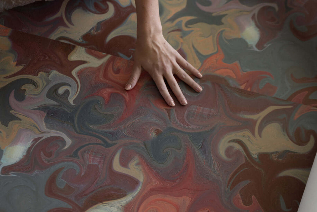 Marbled Ink Cool Plum