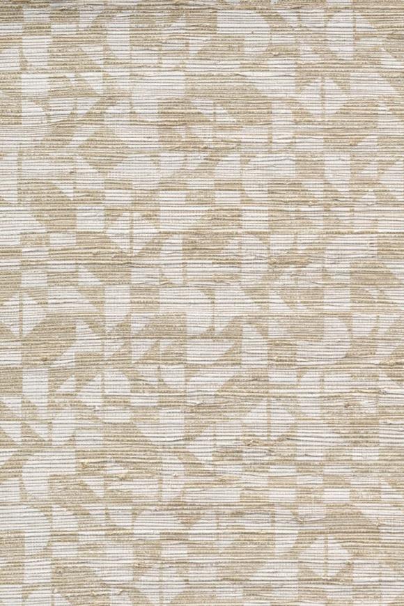 Cyperus Metallic Foil Shell White Wallpaper | Arte Europe