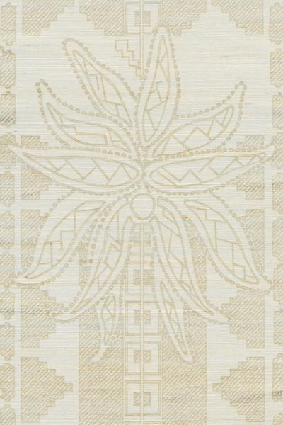 Fenua Island Palm Silver Ivory Wallpaper | Arte Europe