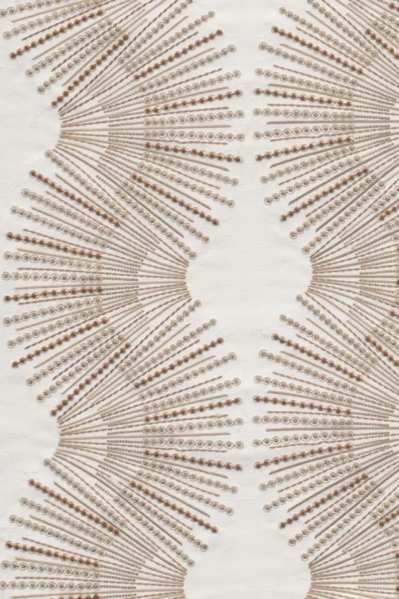 Miro Embroidered Beaded Tinted White Wallpaper | Arte Europe