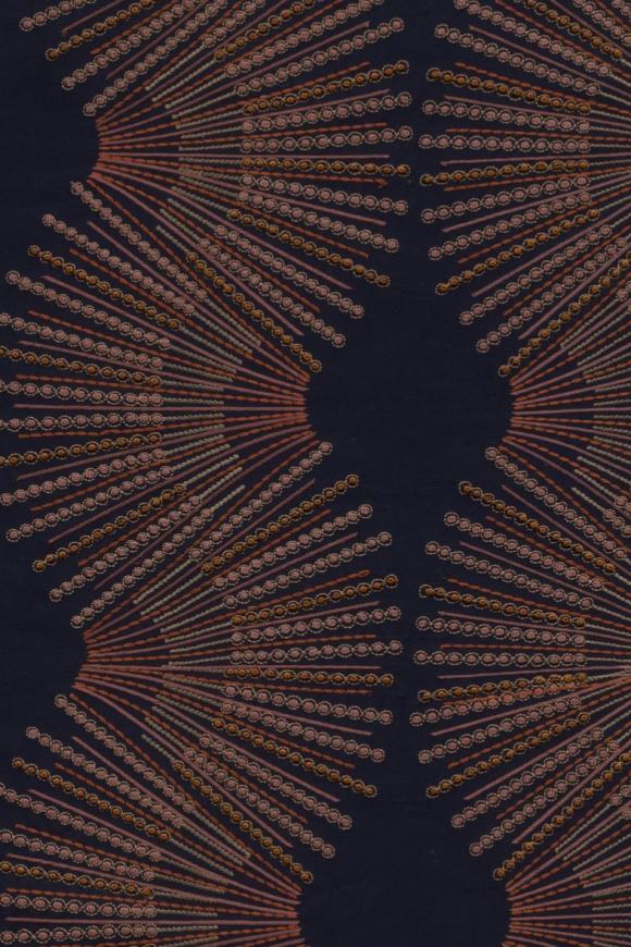 Miro Embroidered Beaded Midnight Wallpaper | Arte Europe