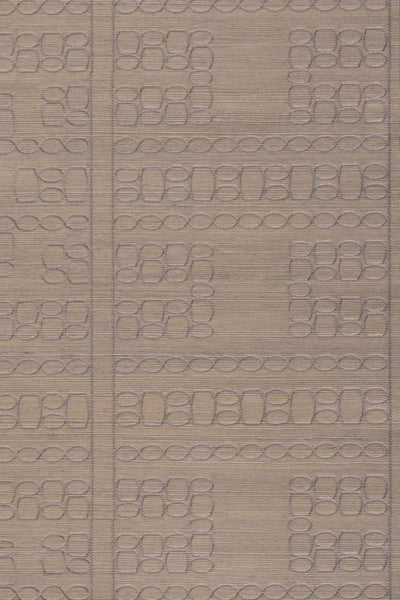 Taio Embroidered Grasscloth Dusty Lavender Wallpaper | Arte Europe