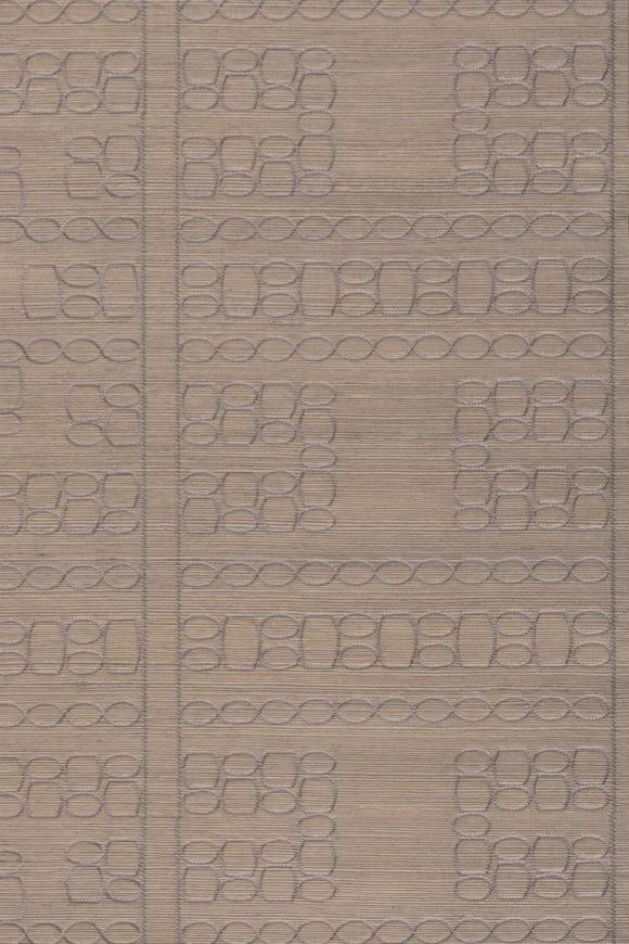 Taio Embroidered Grasscloth Dusty Lavender Wallpaper | Arte Europe