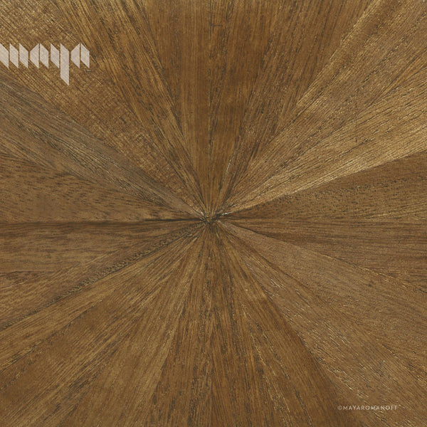 Ajiro Sunburst Chestnut - Brown Wallcovering | Maya Romanoff