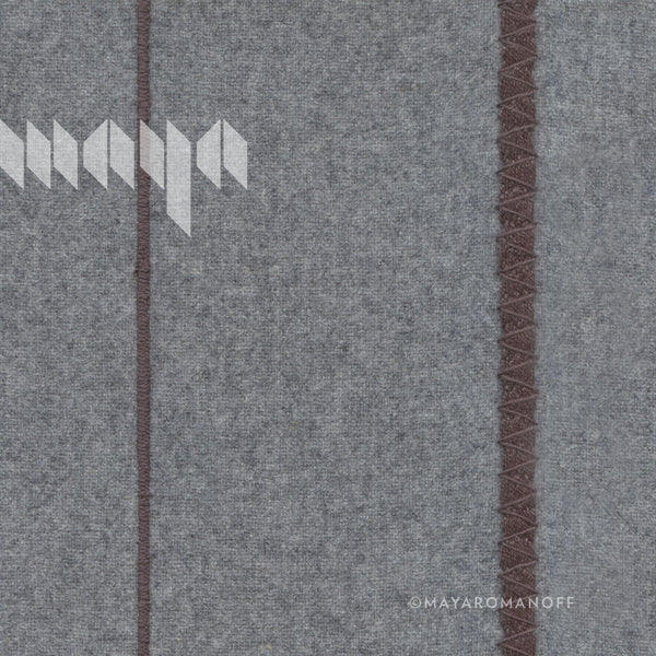Blanket Yarn & Stitch - Heathered Grey / Grey | Maya Romanoff