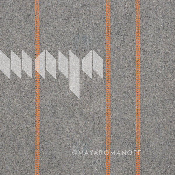 Cozy Bundle Up - Grey Fleece/Orange | Maya Romanoff