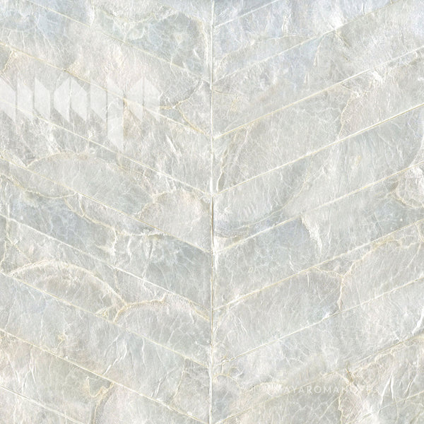 Mother of Pearl Chevron - Natural Pearl | Maya Romanoff