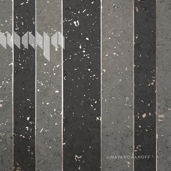 Porto Lino Syrah Slate - Gray Wallcovering | Maya Romanoff