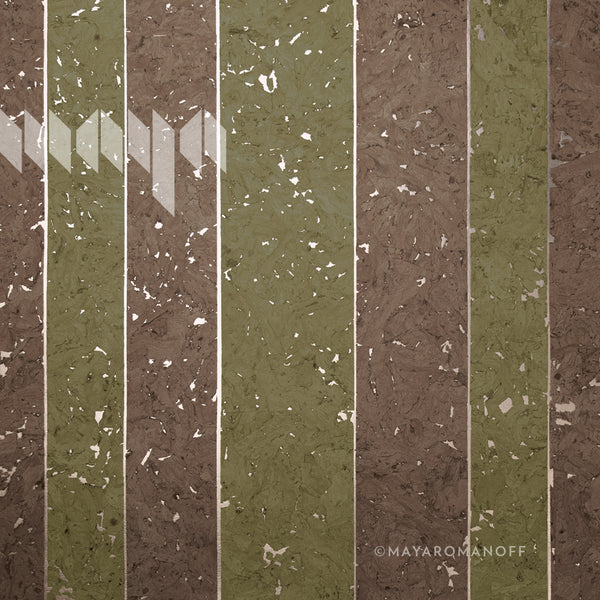 Porto Lino Green Grenache - Taupe Wallcovering | Maya Romanoff