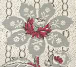 Mccallum Floral Stripe, Gray Red Brown on Tint