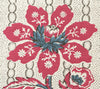 Mccallum Floral Stripe, Red Blue Brown on Tint