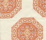 Melon Camel on Cream Wallcoverings | Home Couture