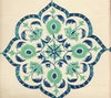 Green Navy on Cream
