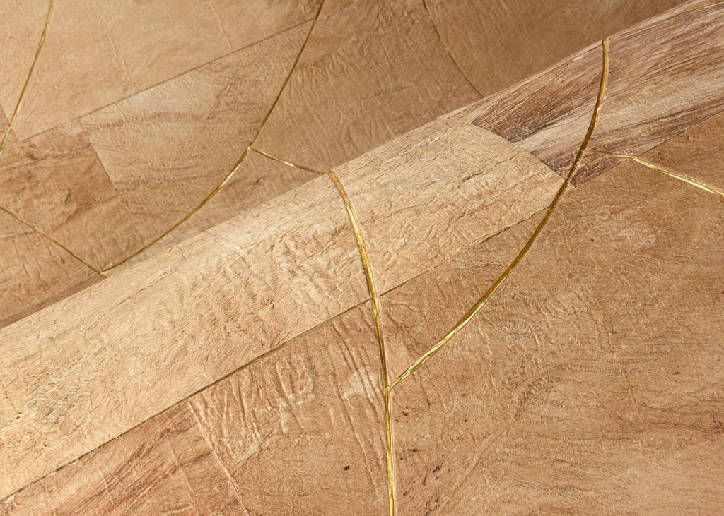 Rubra Golden Natural Wallpaper | Arte Europe