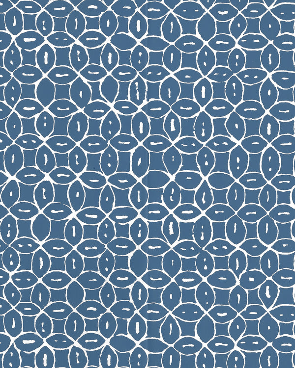 Melong Batik Reverse Navy on White Screen Printed | China Seas