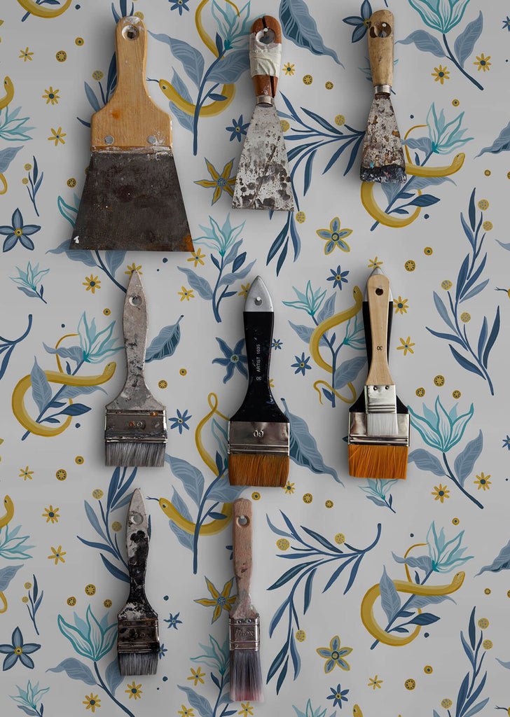 Serpientes Y Flores Light, Sample Non-Woven