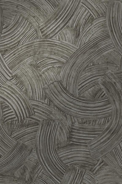 Impasto Gun Metal Wallpaper | Arte Europe